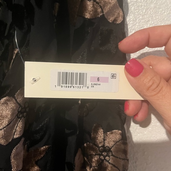 Eliza J Velvet‎ Burnout Floral High Low Dress - Picture 4 of 10